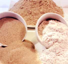 Arena silícea molida